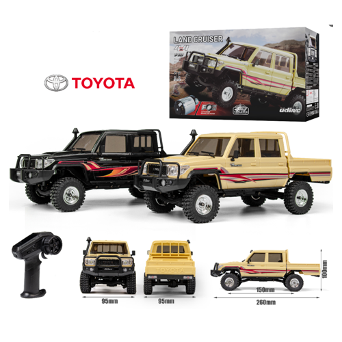 UDIRC 1/18  2.4G 4WD Off-Road Crawler Black colour Authorized Toyota   Land Cruiser LC79