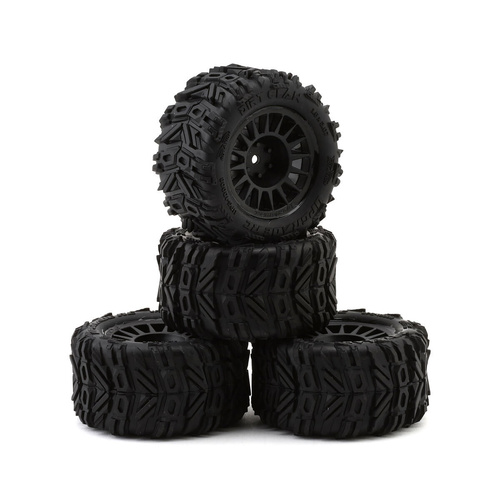 UpGrade RC Dirt Claw Pre-Mounted BELTED Tires for ARRMA® Granite Grom (4)