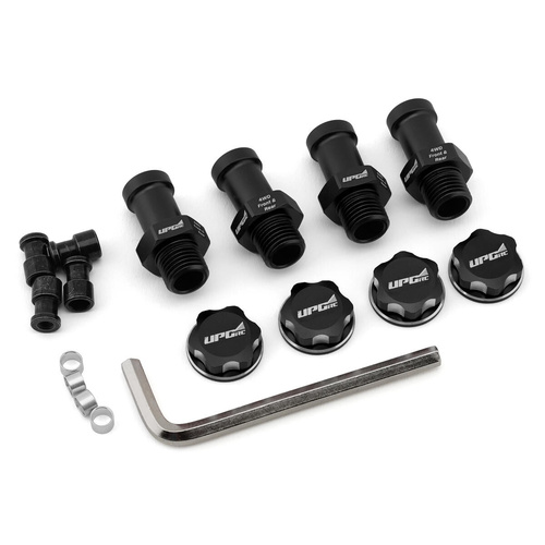 UpGrade RC Aluminum 17mm Hex Conversion for Traxxas® Stampede® 4X4 (Black)