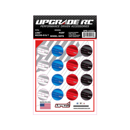 UpGrade RC Wheel Dots for Losi® Micro-B & T (Purf)