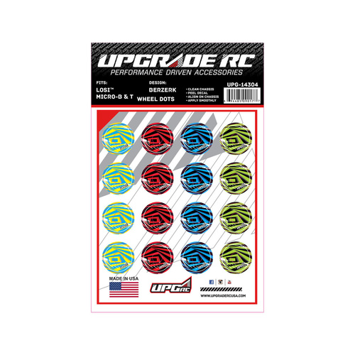 UpGrade RC Wheel Dots for Losi® Micro-B & T (Berzerk)
