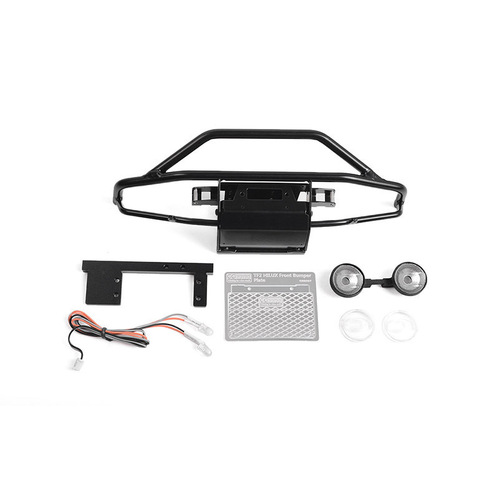 Rough Stuff Metal Front Bumper for RC4WD Trail Finder 2 (Hella Round Lights)