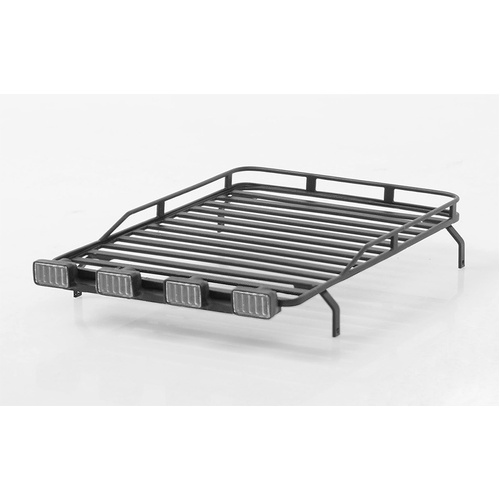 Roof Rack with Light Pods for 1/18 Gelande D90 (Black)