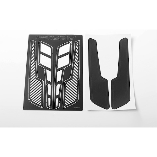 Metal Hood Vents for Axial SCX10 XJ (Black Style B)