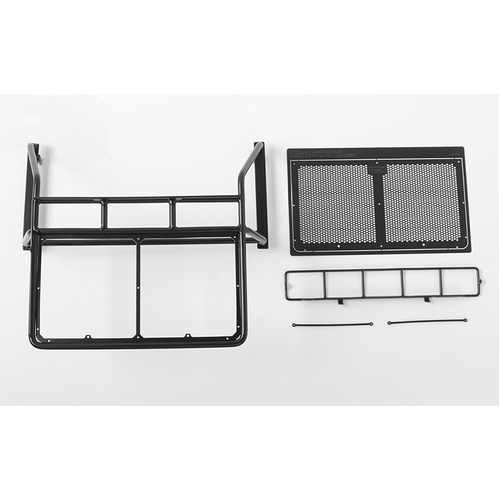 Roof Rack, Rollbar, Light Bar Combo for RC4WD Chevy Blazer Body (Black)