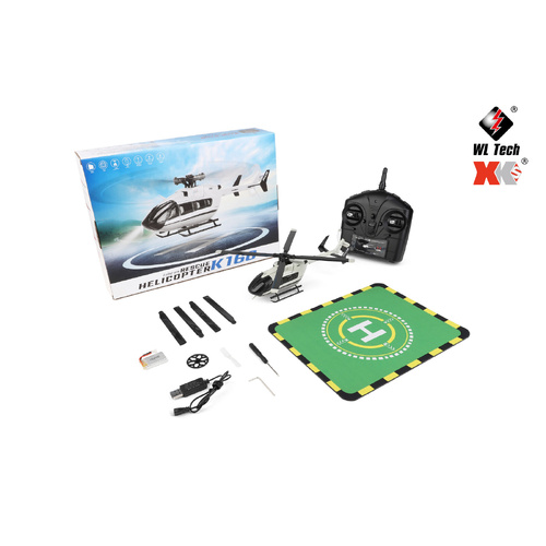 Wltoys K160 Four-Way Aileron Free Helicopter Brushless Four-Propeller Flybarless High-Simulation Remote Control Model
