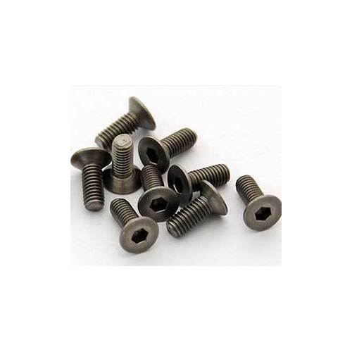 Titanium Flat Head Socket Cap Screws M3x8mm (10)