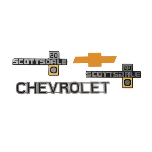 RC4WD Chevrolet K10 Scottsdale Metal Emblem Set (K20)