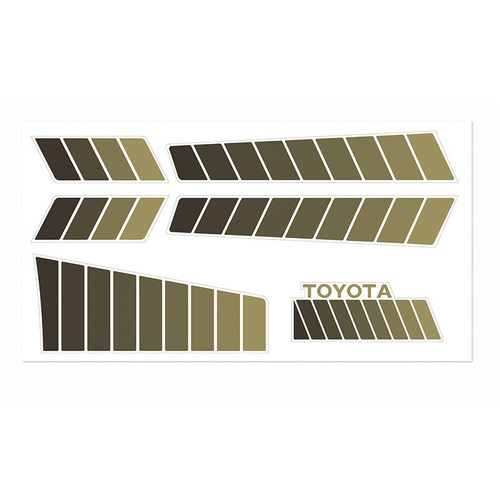 RC4WD Toyota 84-85 Body Decals (Brown)