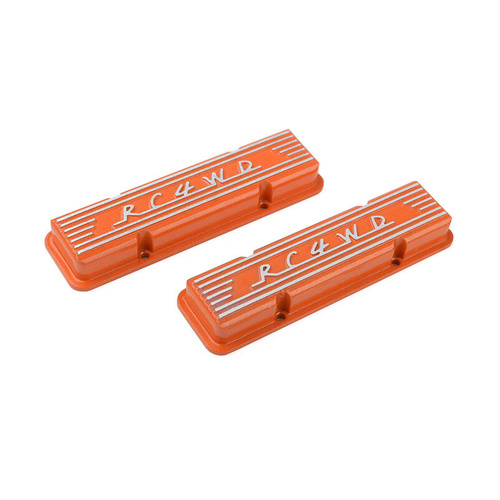 RC4WD Aluminum Valve Covers for Scale V8 Engine (Orange)
