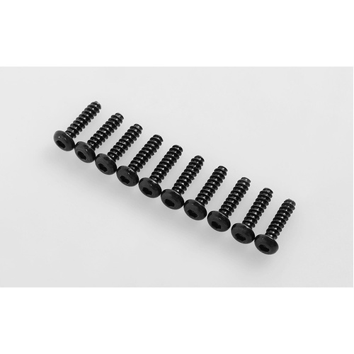 Button Head Self Tapping Screws M3 X 12mm (Black)