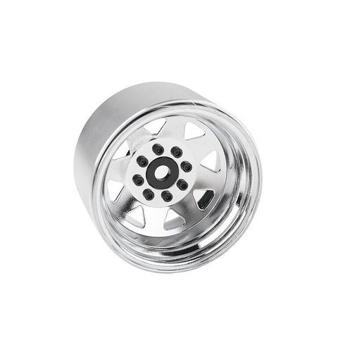 RC4WD 8 Lug Deep Dish Wagon 1.9" Steel Stamped Beadlock Wheels (Chrome)